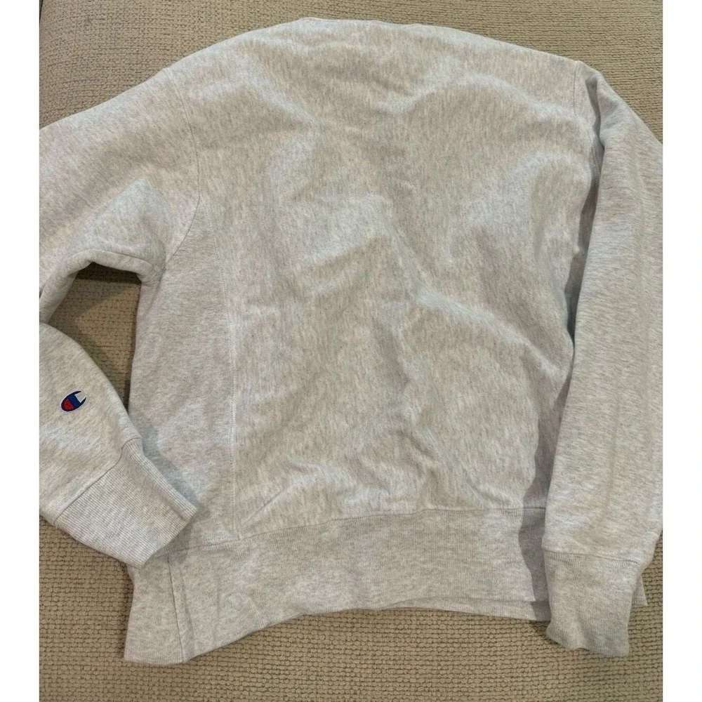 Vintage Champion Reverse Weave ALBRIGHT Heather Gray Sweatshirt M Cotton - Picture 6 of 7